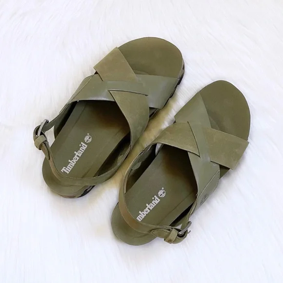 Timberland Women’s Santa Monica Sunrise Olive Sandals - Picture 4 of 8
